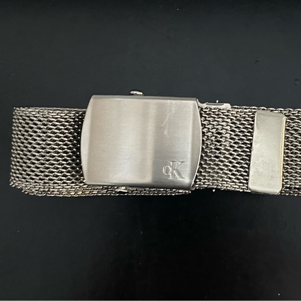 Calvin Klein Silver Men’s/Women’s Mesh Belt